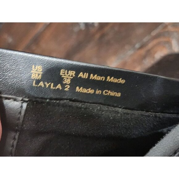 NEW Circus NY Layla 2 Black Square Toe Block Heel Boots/Sz. 8M - Picture 8 of 10